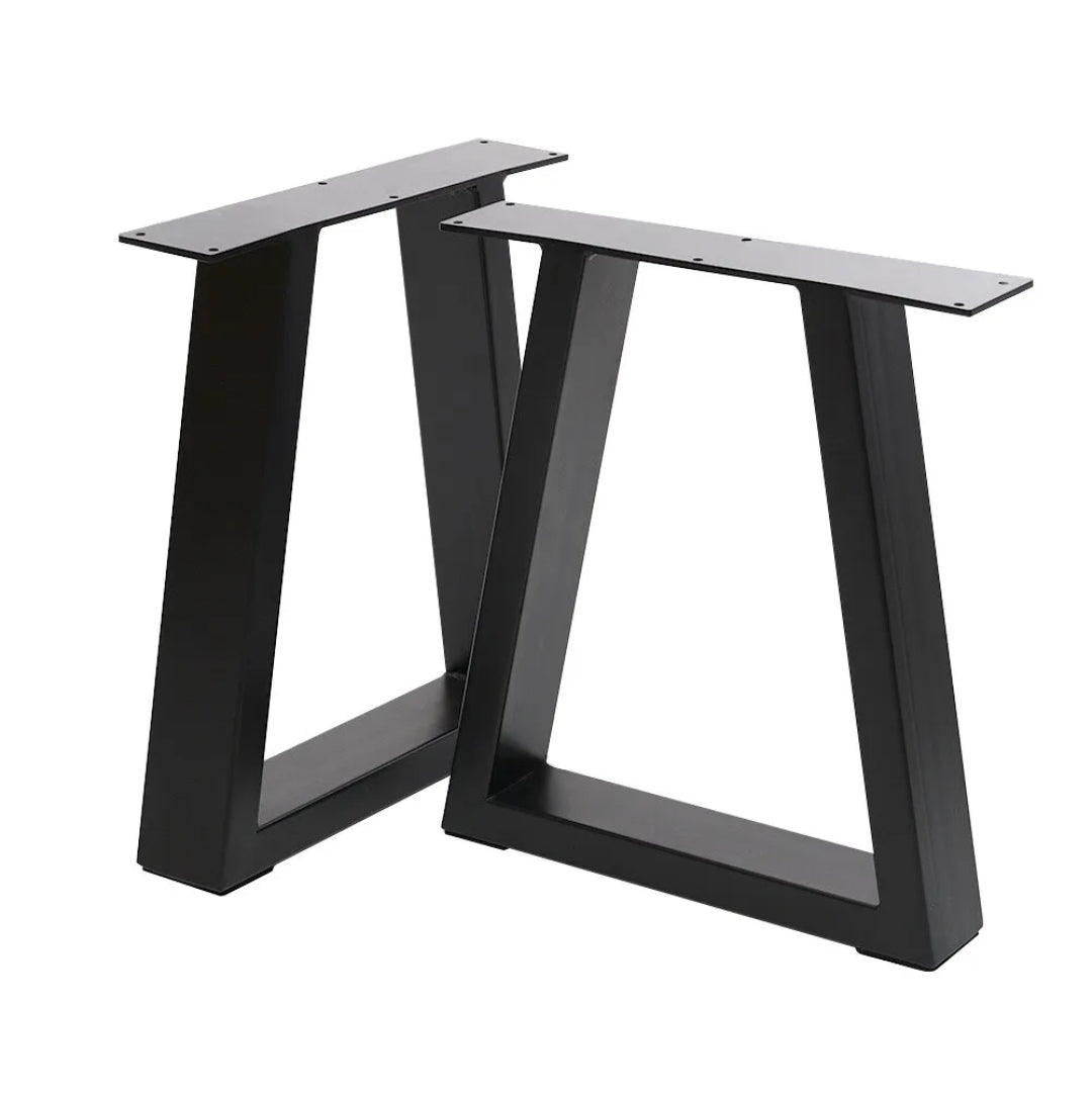 Trapezium shape table and bench legs