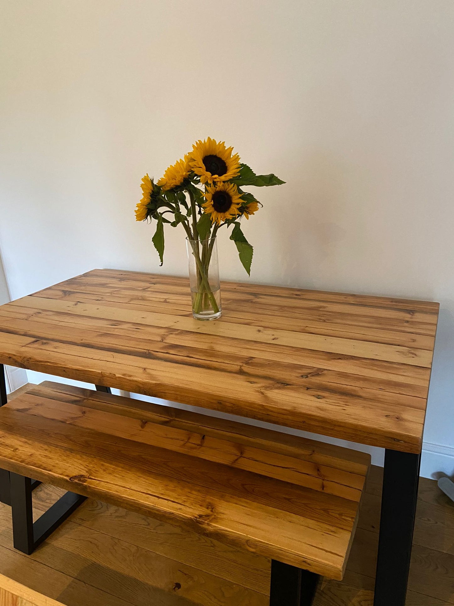 Old beams dining table