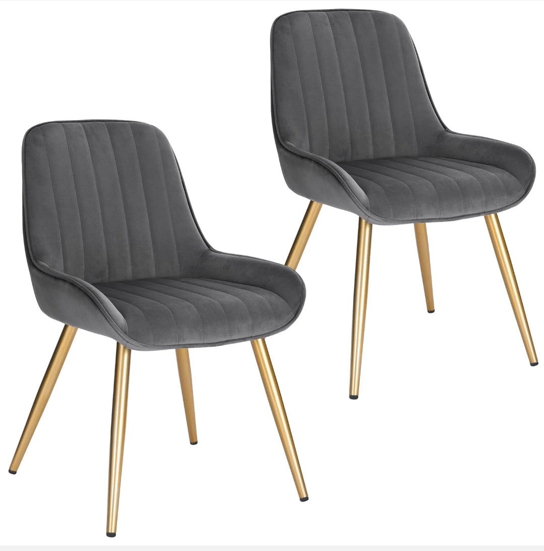 Dining chairs set of 2 choice of colours